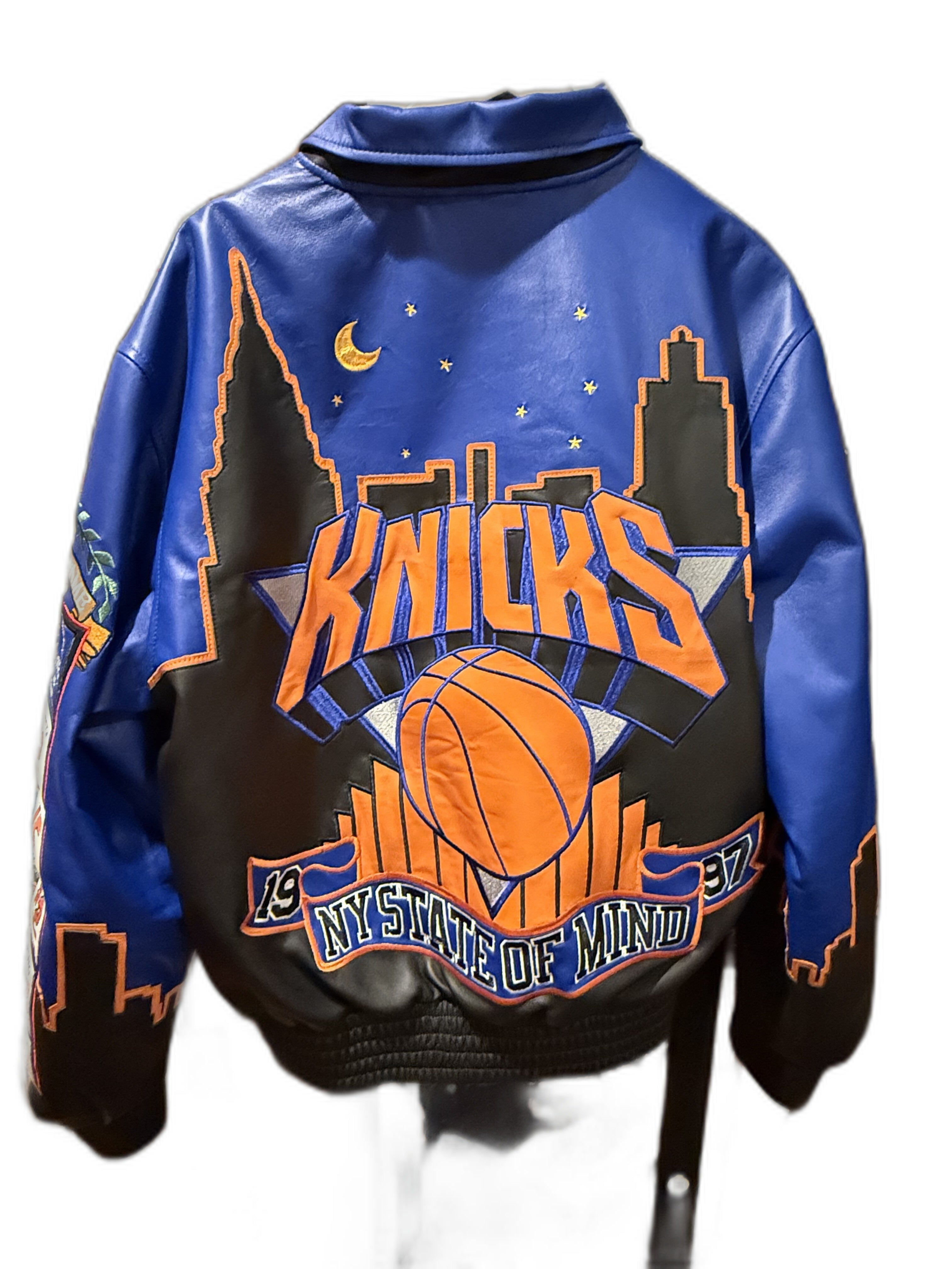 NY Knicks Leather Jacket
